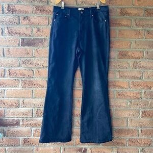 JORDACHE | Black size 14 slight flare straight leg lightweight jean